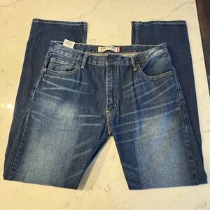 Levi's 505 Men's Blue Straight Jeans - Fade Detail 36X34